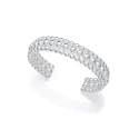 Pulsera Ancha Rígida Viceroy Fashion Laura Escanes Bolas Acero Baño Plata 14318P01000