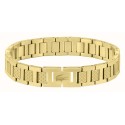 Pulsera Lacoste Metropole Acero Baño Oro Hombre 2040120