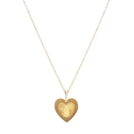 Gargantilla Emotion Corazón Acero Baño Oro EMACCLCUG3
