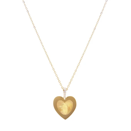 Gargantilla Emotion Corazón Acero Baño Oro EMACCLCUG3