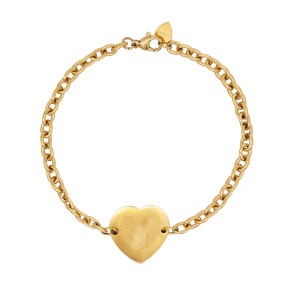 Pulsera Emotion Corazón Acero Baño Oro EMACBRCUG3
