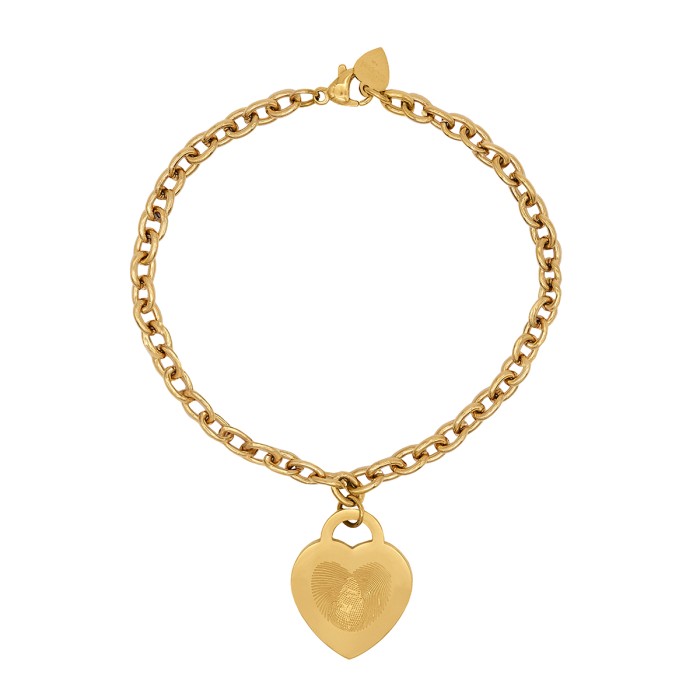 Pulsera Emotion Corazón Acero Baño Oro EMACBRCUG4