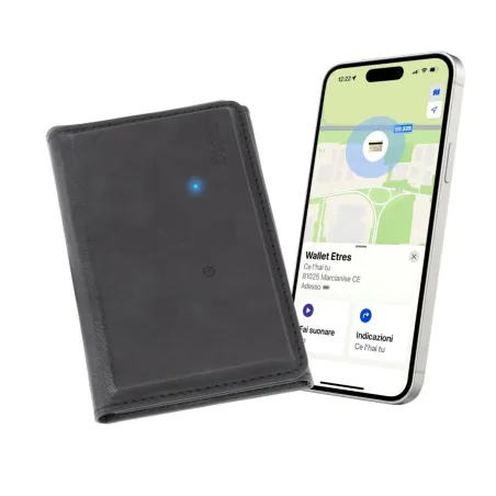 Cartera Inteligente Etres Finder Negra Hombre ET-TK001