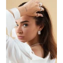 Pendientes Anchos Viceroy Fahshion Laura Escanes Bolas Acero Baño Plata 14317E01000