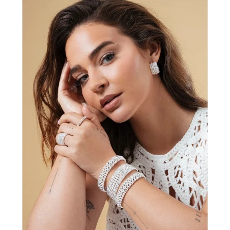 Anillo Viceroy Fashion Laura Escanes Bolas Acero Baño Plata 14319A01600
