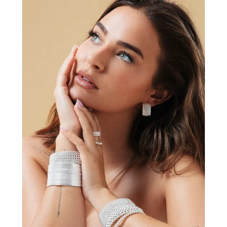 Anillo Viceroy Fashion Laura Escanes Acero Baño Plata 14318A01400