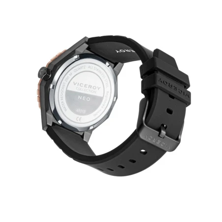 Reloj Viceroy Neo Negro y Rosado Analógico Mujer 45015-55