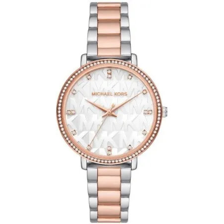 Reloj Michael Kors Pyper Analógico Plateado y Rosado Mujer MK4920