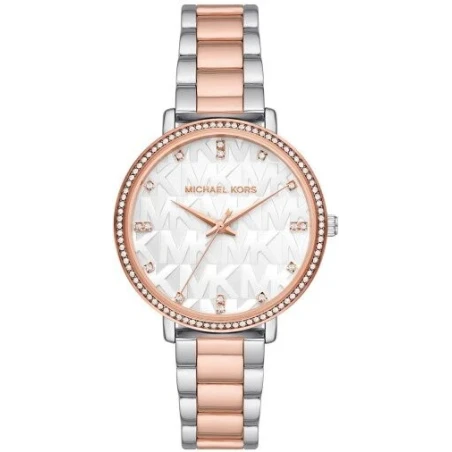 Reloj Michael Kors Pyper Analógico Plateado y Rosado Mujer MK4920