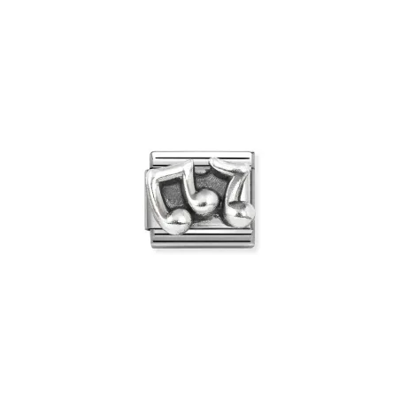 Composable Classic SIMBOLOS OXIDADOS acero y plata 925 Notas Musicales 330101/86