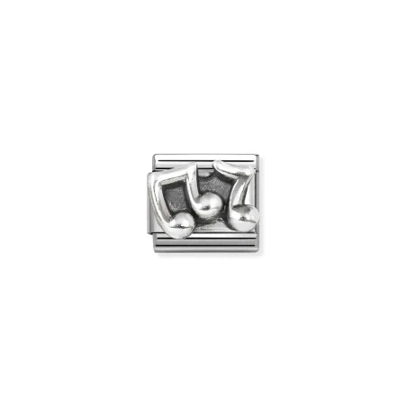 Composable Classic SIMBOLOS OXIDADOS acero y plata 925 Notas Musicales 330101/86