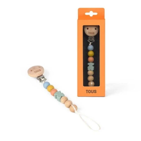 Chupetero TOUS Baby Silicona y Madera CHUPETE-2101-00107