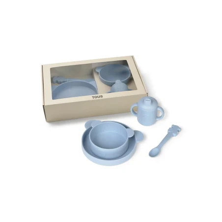 Vajilla TOUS Baby 4 Piezas Silicona Azul ZOE-2001-00067