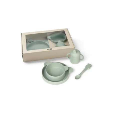 Vajilla TOUS Baby 4 Piezas Silicona Verde ZOE-2001-00070