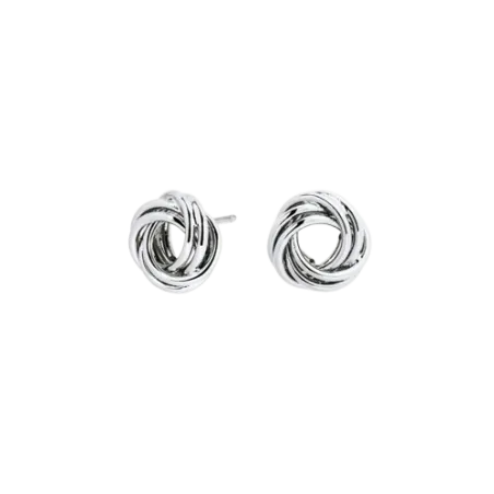 Pendientes Vidal&Vidal Círculos Entrelazados Baño Rodio Q3968