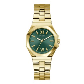 Reloj Guess Empress Dorado y Verde Analógico Mujer GW0873L2