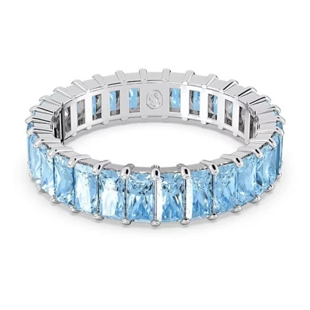 Anillo Swarovski Matrix Baño Rodio y Cristales Azules 5662104