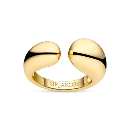 Anillo Sif Jakobs Pianura Plata Baño Oro 18803