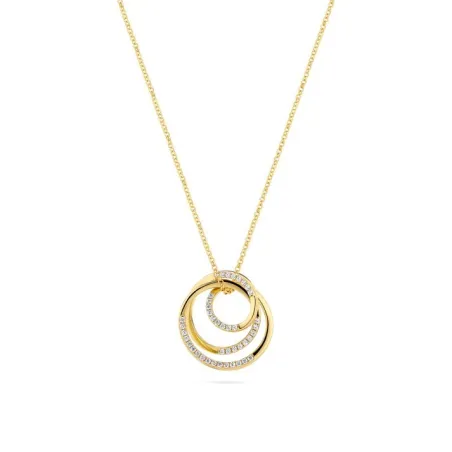 Gargantilla Sif Jakobs Spirale Plata Baño Oro y Circonitas Blancas 18842