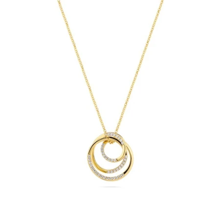 Gargantilla Sif Jakobs Spirale Plata Baño Oro y Circonitas Blancas 18842
