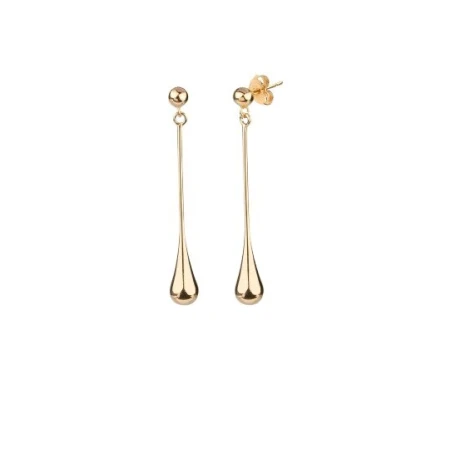 Pendientes Vidal&Vidal Largos Gotas Baño Oro G0476E