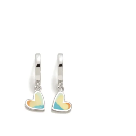 Pendientes Criolla Agatha Ruiz de la Prada Corazón Aqua Verdes 040AQU