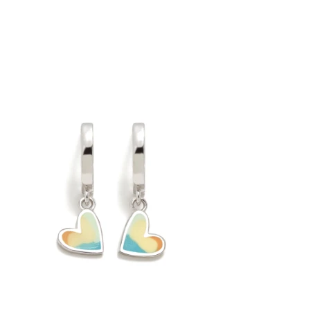 Pendientes Criolla Agatha Ruiz de la Prada Corazón Aqua Verdes 040AQU