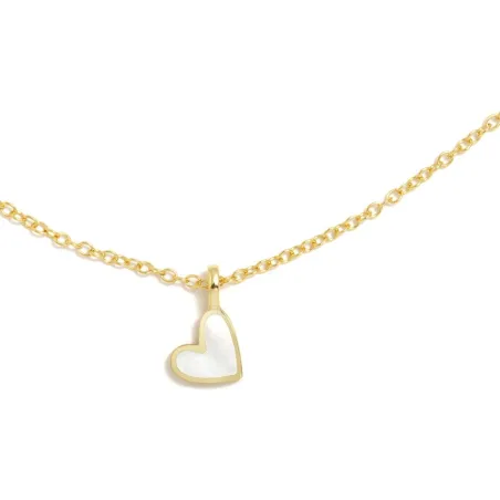 Collar Agatha Ruiz de la Prada Corazón Madre Perla Plata Baño Oro 110ROS
