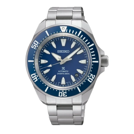 Reloj Seiko Prospex Samurai Diver Plateado y Azul Automático SRPL51K1