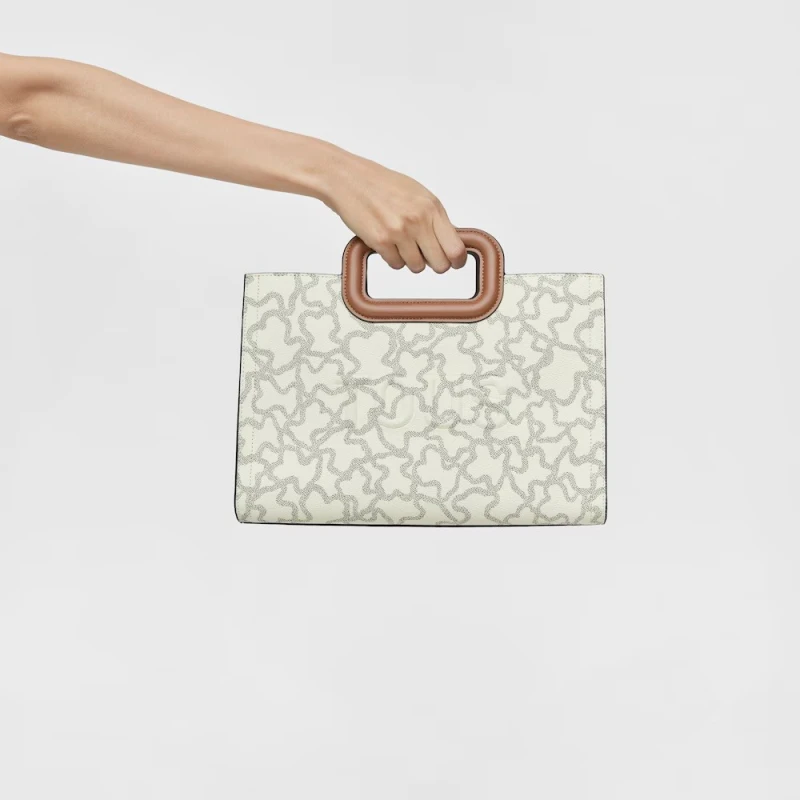 Bolso Shopper TOUS Kaos Icon Beige Mediano 2001946301