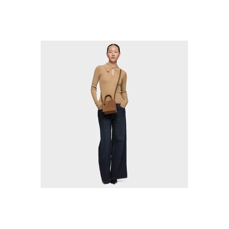Bolso TOUS Mini Cube Brenda Camel 2002106646