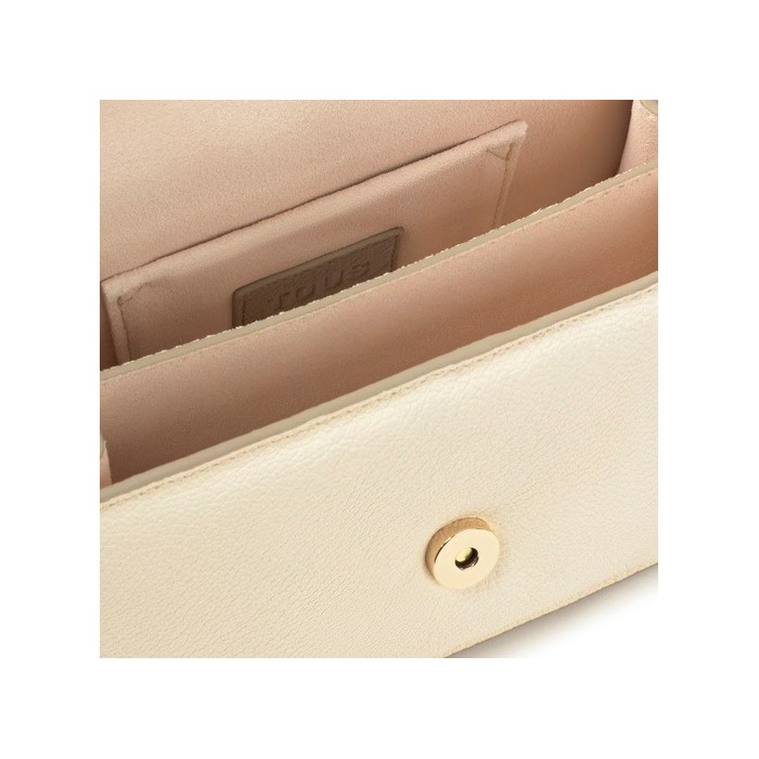 Bolso bandolera TOUS Audree Leather Piel Beige...