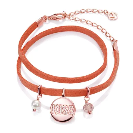 Pulsera Viceroy Fashion Mujer Plata y Antelina Rosa 7075P100-97