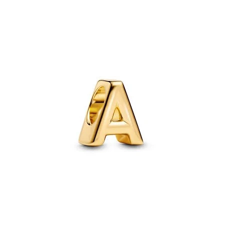 Charm Charm Pandora Alfabeto Letra A Baño Oro 763947C00