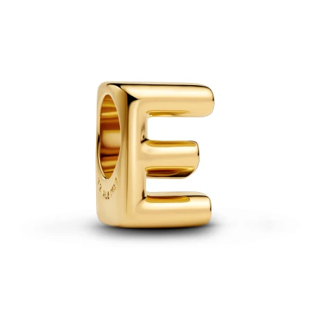 Charm Charm Pandora Alfabeto Letra E Baño Oro 763951C00