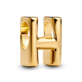 Charm Charm Pandora Alfabeto Letra H Baño Oro 763954C00