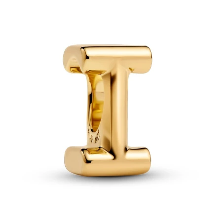 Charm Charm Pandora Alfabeto Letra I Baño Oro 763955C00