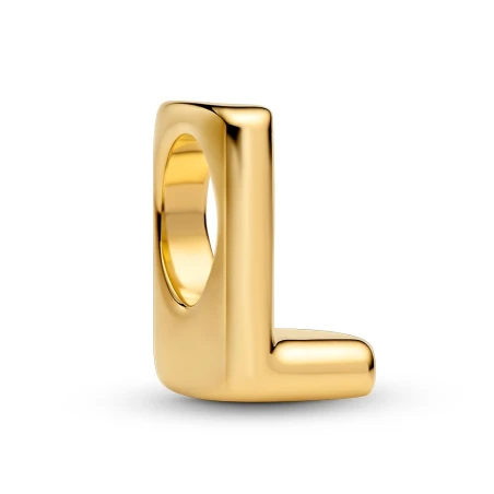 Charm Charm Pandora Alfabeto Letra L Baño Oro 763958C00