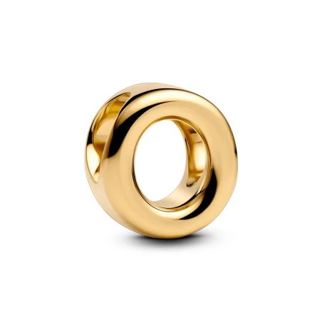 Charm Charm Pandora Alfabeto Letra O Baño Oro 763961C00