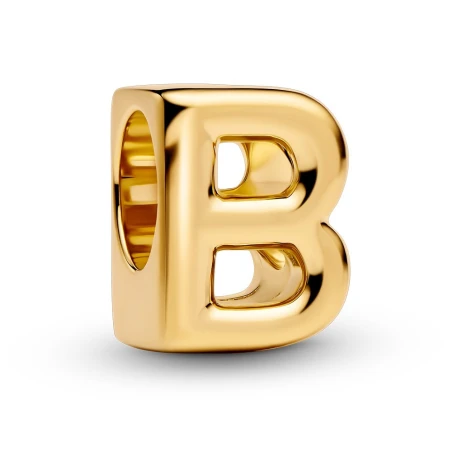 Charm Charm Pandora Alfabeto Letra B Baño Oro 763948C00