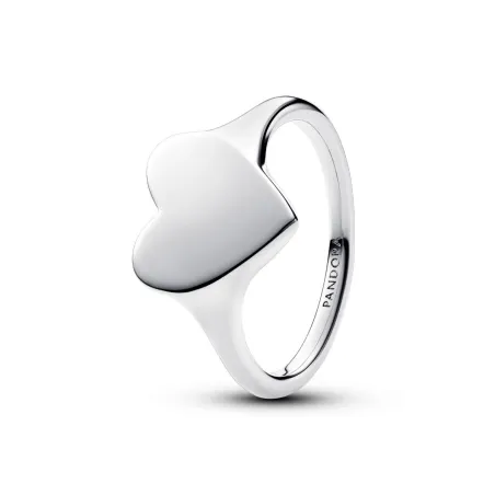 Anillo Pandora Grabable Corazón Plata 193988C00