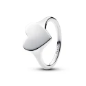 Anillo Pandora Grabable Corazón Plata 193988C00