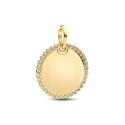 Colgante Pandora Etiqueta Grabable Redonda Brillante 364007C01
