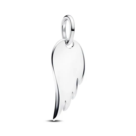 Colgante Pandora Etiqueta Grabable Ala de Ángel Plata 394014C00