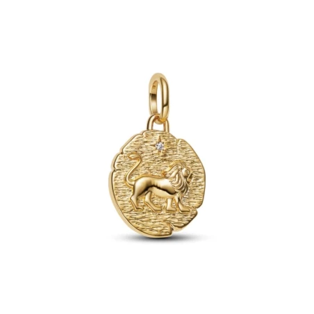 Charm Medallón Pandora León Baño Oro 763974C01