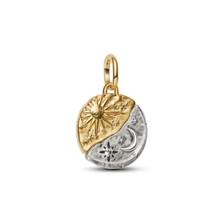 Charm Medallón Pandora Sol y Luna Bicolor 763977C01