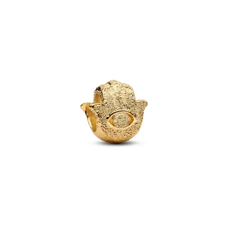 Charm Pandora Mini Mano de Fátima Textura Baño Oro 764042C00