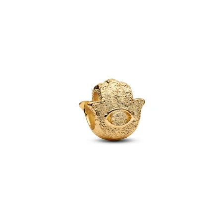 Charm Pandora Mini Mano de Fátima Textura Baño Oro 764042C00