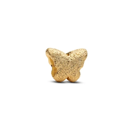 Charm Pandora Mini Mariposa Textura Baño Oro 764046C00