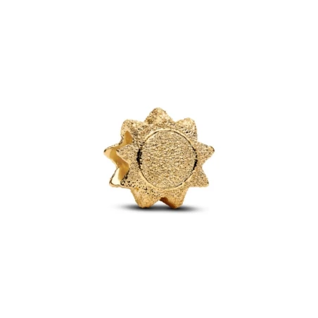 Charm Pandora Mini Sol Textura Baño Oro 764052C00